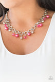 Paparazzi SET Fiercely Fancy Necklace & Fancy Fascination Bracelet - Pink