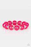 Paparazzi SET Top Pop Necklace and Candy Shop Sweetheart Bracelet - Pink - Sets
