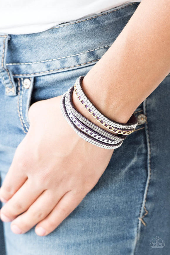 Paparazzi Fashion Fiend - Purple Bracelet
