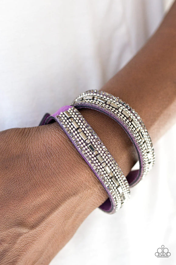Paparazzi Shimmer And Sass - Purple Bracelet