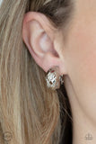 Paparazzi Wrought With Edge - Silver Clip-On Earrings
