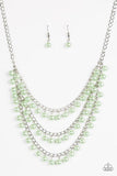 Paparazzi Chicly Classic - Green - Necklaces
