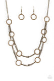 Paparazzi Circus Couture - Brass - Necklaces