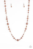Paparazzi Modernly Majestic - Copper - Necklaces