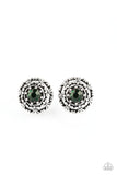 Paparazzi Courtly Courtliness - Green - Earrings