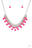 Paparazzi Friday Night Fringe - Pink - Necklaces