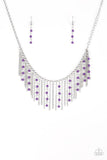 Paparazzi Harlem Hideaway - Purple - Necklaces