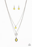 Paparazzi Tide Drifter - Yellow - Necklaces