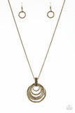 Paparazzi Rippling Relic - Brass - Necklaces