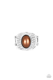Paparazzi Glittering Go-Getter - Brown - Rings