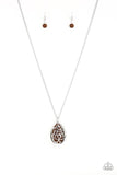 Paparazzi Gleaming Gardens - Brown - Necklaces