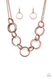 Paparazzi Jump Into The Ring - Copper - Necklaces