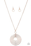Paparazzi Running Circles In My Mind - Rose Gold - Necklaces