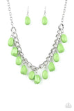 Paparazzi Take The COLOR Wheel - Green - Necklaces