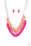Paparazzi Beaded Boardwalk - Pink - Necklaces