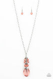 Paparazzi Crystal Cascade - Orange - Necklaces