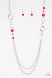 Paparazzi Modern Motley- Pink - Necklaces