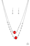 Paparazzi Colorfully Charming - Red - Necklaces