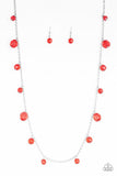 Paparazzi GLOW Rider - Red - Necklaces