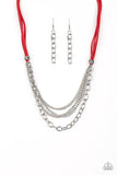Paparazzi Free Roamer - Red - Necklaces