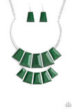 Paparazzi Lions TIGRESS and Bears - Green - Necklaces