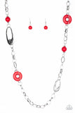 Paparazzi Artisan Artifact - Red - Necklaces