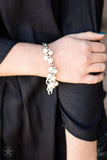 Paparazzi Blockbuster SET Love Story Necklace and I Do Bracelet - White - Sets