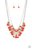 Paparazzi Beautifully Beaded - Orange - Necklaces