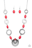 Paparazzi Zen Trend - Red - Necklaces