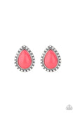 Paparazzi Boldly Beaded - Pink - Earrings