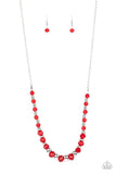 Paparazzi Stratosphere Sparkle - Red - Necklace
