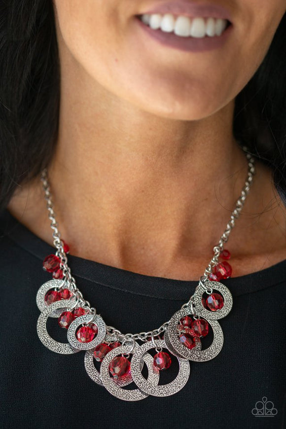 Extravagant Elegance - Red Necklace - Paparazzi Accessories –  Sassysblingandthings