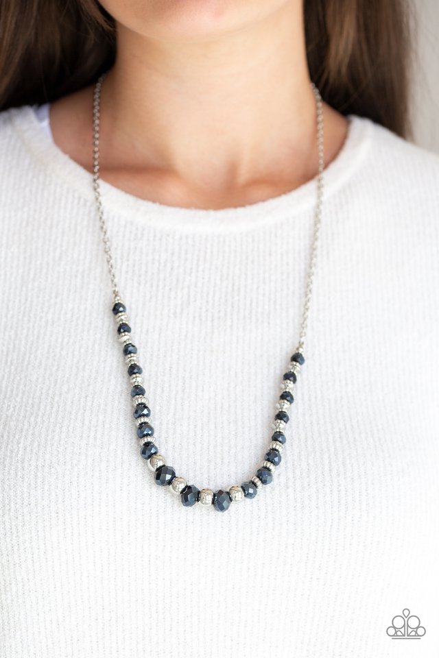 Blue sparkly store necklace