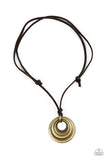 Paparazzi Desert Spiral - Brass - Necklaces