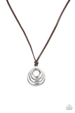 Paparazzi Desert Spiral - Silver - Necklaces
