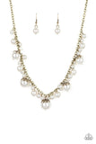 Paparazzi Uptown Pearls - Brass - Necklaces