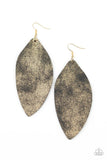 Paparazzi Serenely Smattered - Gold - Earrings
