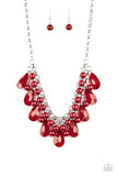 Paparazzi Endless Effervescence - Red - Necklace