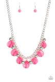 Paparazzi Gossip Glam - Pink - Necklace