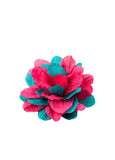 Paparazzi Rainbow Gardens - Pink - Hair Bow  -  Crinkly pink and turquoise petals delicately blossom into a colorful flower. Features a standard hair clip.
