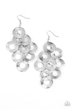 Paparazzi Scattered Shimmer - Silver - Earrings