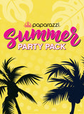 Paparazzi 2021 Summer Party Pack
Includes The Following 10 Exclusive Pieces:
Keep Them in Suspense  Gold
With All DEW Respect  Blue
Tidal Tassels  Green

Ethereal Romance  Orange
Prismatic Prima Donna  Yellow
Butterfly Prairies  Copper
Call Me Old-Fashioned  White
Belongs In The Wild  Multi
Iceberg Ahead  Purple
The Charisma Collector  White
