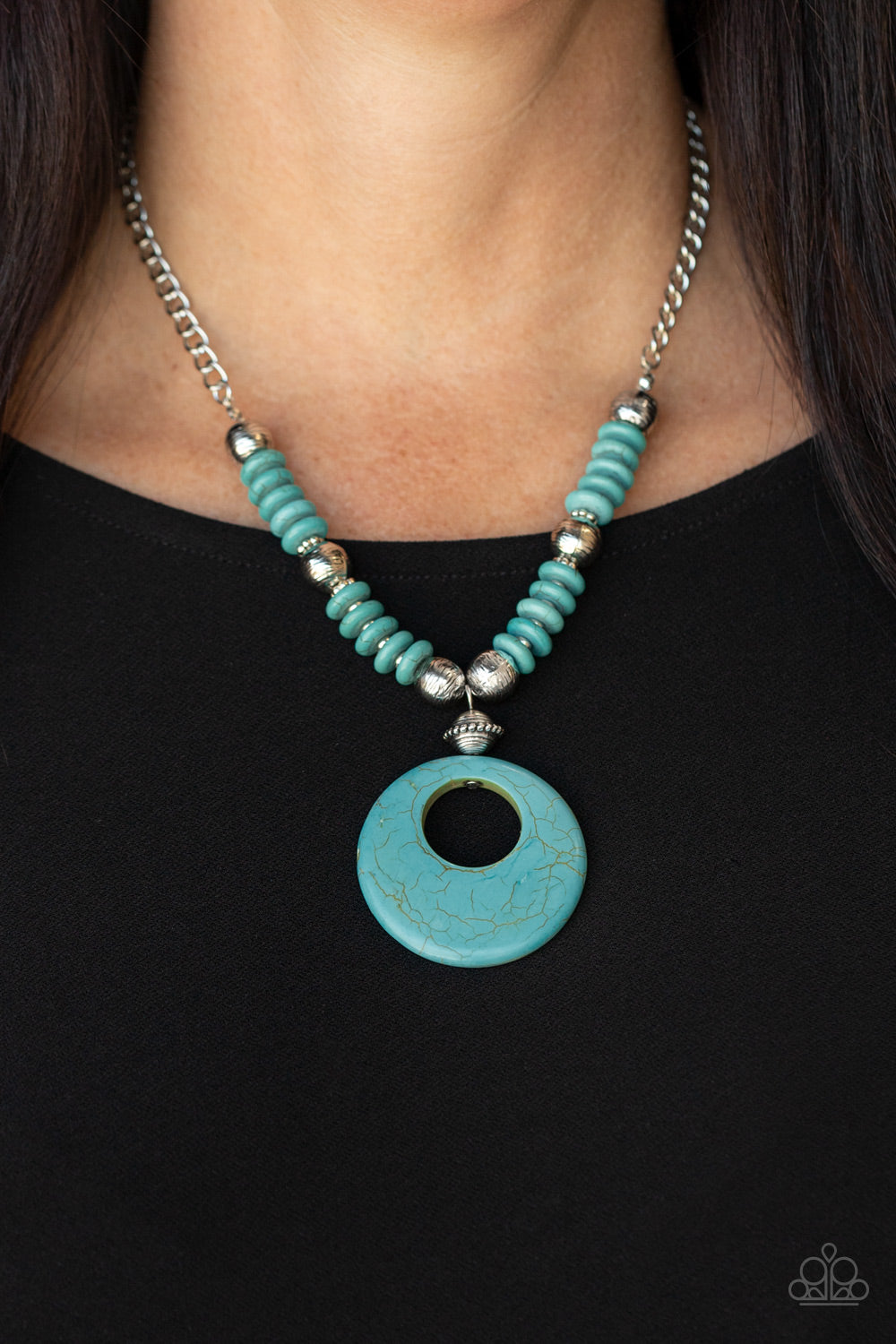 Paparazzi - Rockin Rockette - Blue Necklace | Fashion Fabulous Jewelry