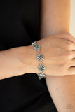 Paparazzi By Royal Decree - Blue - Bracelet
Dotted with glittery blue rhinestones, studded silver frames delicately connect around the wrist for a royal flair. Features an adjustable clasp closure.
