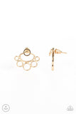 Paparazzi Completely Surrounded - Gold - Earrings