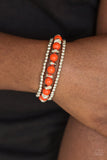 Paparazzi Epic Escape - Orange - Bracelet
Polished orange beads and mismatched silver beads are threaded along stretchy bands for a seasonal look.

