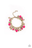 Paparazzi Grit And Glamour - Pink - Bracelet