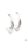 Paparazzi I Double FLARE You - Silver - Earrings