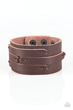 Paparazzi In Or OUTLAW - Brown - Bracelet