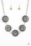 Paparazzi Medallions Myself and I - Yellow - Necklace